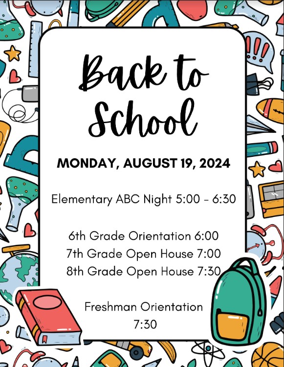 Back to School Open Houses - Hanover-Horton