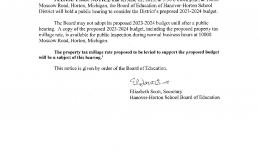 Notice of Budget Hearing