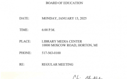 January Board Meeting Notice